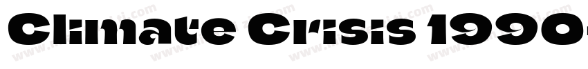 Climate Crisis 1990字体转换